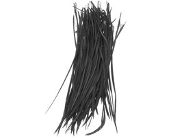 13-17cm Feathers - 100pcs Long Artificial Goose Feather - Natuurlijke Gansveren voor Hoed Versiering - Bruiloft Party Knutselen - Zwart