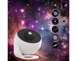13-in-1 Sterrenprojector met Laser-Effect – Planetarium Projector met Meteorenregen & RGB Verlichting – Voor Plafond & Wanden – Sfeerverlichting voor Thuisbioscoop, Feest & Astronomie