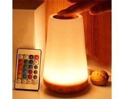 13 Kleur Veranderende Nachtlampje Rgb Afstandsbediening Touch Dimbare Lamp Draagbare Tafel Nachtkastje Lampen Usb Oplaadbare Night Lamp