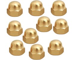 1/3/10 stks Messing Decoratieve moer Messing Cap moer M3 M4 M5 M6 M8 M10 M16 M20 (10, M3)