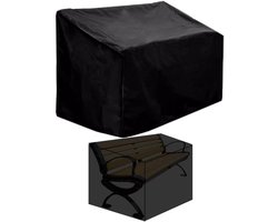 134*66*89 cm - Tuinbankhoezen - Tuinstoelhoezen - Stofkap - waterdicht - Tuinaccessoires - 2-zits - hoes voor tuinbank - winddicht - anti-uv - scheurweerstand - 210D Oxford-stof - Loveseat-hoes - voor 2-zitsbank - zwart