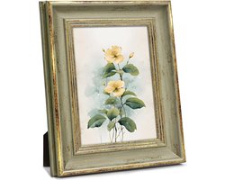13x18 fotolijst groen in goud retro vintage antieke shabby fotolijst tafel of muur