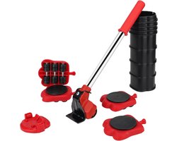 14-Stuks Meubelverplaatsingskit met Rollen, Meubellifter voor Zware Meubels, Hefmiddel voor Banken, Wasmachines, Kledingrekken, Koelkasten en Piano's