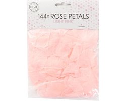 144 licht roze rozenblaadjes