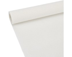 14CT Plastic Cross Stitch Stof 100x30cm Wit Aida Katoen voor Borduren, Handwerken en DIY Creaties, 1mm Dikte
