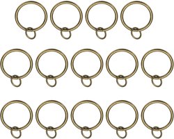 14pcs Gordijnringen - 1.25" ID Glide - Metalen Gordijnringen Geschikt voor Gordijnroede tot 2.5cm - Brons