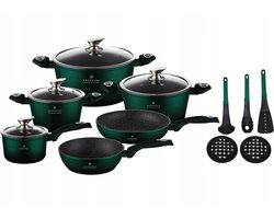 15-delige Marmite & Koekenpannenset - Inductie & Gas - Wit