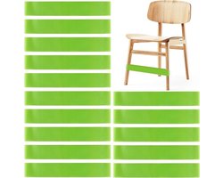 15-pack stoelbanden voor kinderen - flexibele banden, rekbare banden voor rusteloze voeten - groen en kleurrijk ontwerp