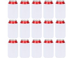 15 Stuks 300ml Standaard Schuim Koelers, Geïsoleerde DIY Koel Cuffs voor Bier en Frisdrank, Perfect voor Feestjes en Barbecues