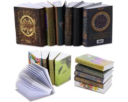 15 stuks miniboekjes voor miniatuur boekenkast poppenhuis accessoires - kunnen worden geopend om de pagina om te slaan - Multicolor.