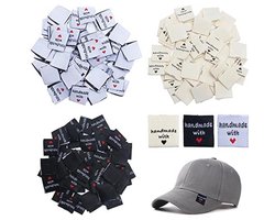 150 handgemaakte stoffen labels voor kleding - Gepersonaliseerde textiellabels om op te naaien