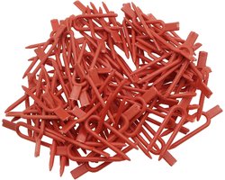150 STKS Plastic Tuinieren Plant Pin Tuinieren Plant Bevestiging Clips Tuin Aardbei Clips Wijnstok Fixing Tool Voor Landbouw Gebruik Rood 5cm