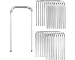 150 stuks plantenstekers 40 mm x 20 mm tuinharingen gepatenteerde strobloemennaalden robuuste krampen kunstgras haringen voor kransen en bloemistische benodigdheden