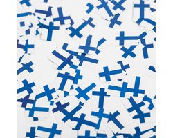 150 stuks Tafel confetti papier Finland - Hapjes Cocktail Tapas Zomer Terras EK WK Voetbal Decoratie Tafelconfetti