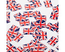 150 stuks Tafel confetti papier Union Jack - Hapjes Cocktail Tapas Zomer Terras EK WK Voetbal Decoratie Tafelconfetti