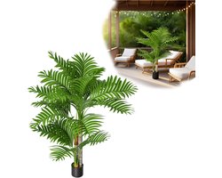 150cm Kunstpalmtje Realistische Kunstplant Fake Plant Voor Kamer, Woonkamer, Balkon, Badkamer, Gemakkelijk Te Onderhouden, Duurzaam, Kunstboom