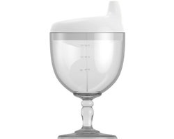 150ML - Baby Beker - Party Cup - Baby Plastic Beker met deksel - Feestbeker - Wit