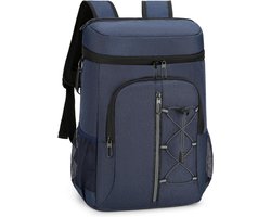 15L picknickkoeltas met flesopener, waterdichte picknickmand, koeltas en lunchtas voor werk, korte trips, picknicks, barbecues, kamperen en school (blauw)