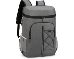 15L picknickkoeltas met flesopener, waterdichte picknickmand, koeltas en lunchtas voor werk, korte trips, picknicks, barbecues, kamperen en school (donkergrijs)