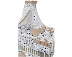 16-delige Baby Beddengoed Set 120x60cm met Hemel, Nestje & Meer