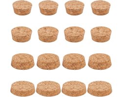 16 STKS 4 Maten Taps toelopende Kurk Stoppers - Wijn Kurk Fles Plug - Karaf Houten Vervanging Vat Plugs - Voor Wijn Bier Whisky Karaf - Glazen Flessen Mason Potten .