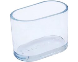 16 Stuks Ovalen Stoelpootdoppen van Flexibel PVC - Transparante Vloerbeschermers voor Meubels, 15 x 30 mm, Ideaal voor Tafelpoten en Stoelen