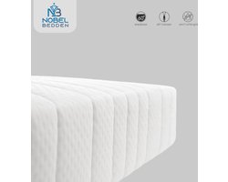 160x200 Topmatras - 14cm dik - HR 45 Premium Bamboe Deluxe - Afritsbaar en wasbaar Matras - Climate Motion Control