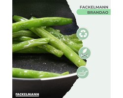 16cm aluminium koekenpan met antiaanbaklaag van keramiek, PFAS-vrij, Fackelmann Brandao