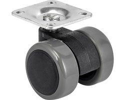 16stuks meubel wiel zwart grijs stoel wielen zwenk wielen