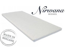 170x200 Premium Witte Nirwana Bedden Tijk + Rits (Topper)