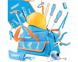 18-Delige Gereedschapsset voor Kinderen met Handgereedschap en Veiligheidsaccessoires