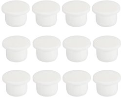18-delige Set Siliconen Rubberen Stoppers voor 13-14 mm Gat - Wit - Flexibele en Zachte Stoppers - Doe-Het-Zelf Benodigdheden
