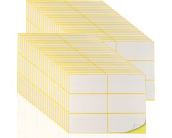 180 Zelfklevende Etiketten - Witte Verwijderbare Schrijflabels voor Kantoor - School & Huis