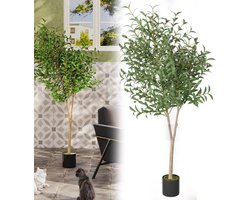 180cm Kunstficus, Overtuigend Echt, Geschikt Voor Woonkamer, Slaapkamer, Kantoor En Tuin, Eveneens Geschikt Als Kunstficus