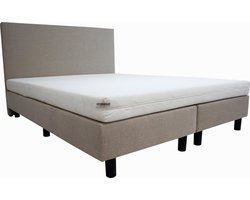 180x210 Hotel boxspring creme|beige inclusief matras SG25