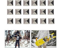 18pcs Pyramid Studs Snowboard Stomp Pad - Metal Stomp Pad - Snowboarding Anti-Slip Grip Pad Mat - Extra Grip voor Snowboarden Mannen Vrouwen