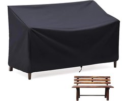 190*66*89 cm - Tuinbankhoezen - Tuinstoelhoezen - Stofkap - waterdicht - Tuinaccessoires - 2-zits - hoes voor tuinbank - winddicht - anti-uv - scheurweerstand - 210D Oxford-stof - Loveseat-hoes - voor 2-zitsbank - zwart