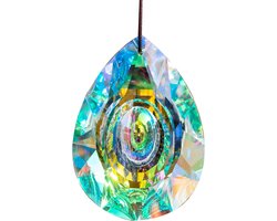 1stuk - Crystal Sun Catcher Prism for Window - Heldere Kristallen Prism Bol - Hanging Glass Rainbow Suncatcher 89mm AB Chandelier Parts