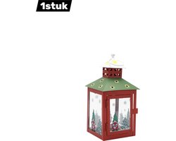 1stuk - Kerstmis Kandelaar - Sneeuwman & Santa Claus Kaarshouders - Feestelijke Kerstverlichting - feestelijke decoratie - Groen en rood