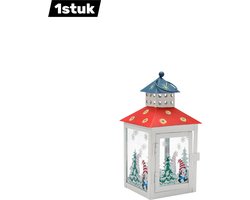 1stuk - Kerstmis Kandelaar - Sneeuwman & Santa Claus Kaarshouders - Feestelijke Kerstverlichting - feestelijke decoratie - Rood en wit