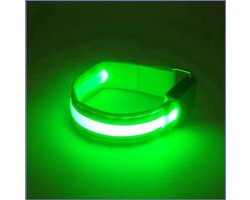 *** 1stuk Reflecterende Hardloop Verlichting - Hardloop Fiets Sport Armband Met LED Lampjes - Veilig over straat - van Heble® ***