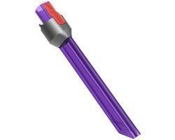 1stuk - Stofzuigeraccessoire - Spleetmondstuk - LED-verlichting - Compatibel met Dyson V7, V8, V10, V11, V15 - Lange buis - Voor het verlichten van stof en vuil in donkere hoeken en spleten - Paars