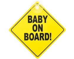 *** 1x Baby on Board! - Sign met Zuignap - Opa & Oma - Veilig - van Heble® ***