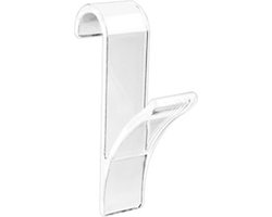 1x Handdoek Haak Transparant - Kleding Haak Voor Radiator - Handdoek Houder Hangend aan Verwarming - Badkamer Haken Hangend