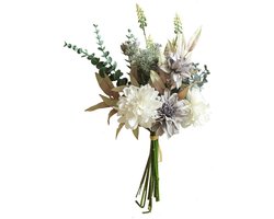 1x Kunstbloemen - Levensecht & Onderhoudsvrij - Multifunctionele Deko voor Binnen & Buiten - boskleuren