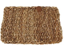 1x Placemats zeegras handgemaakt 30 x 41 cm - Natuurlijke placemats/onderleggers tafeldecoratie - Tafel dekken
