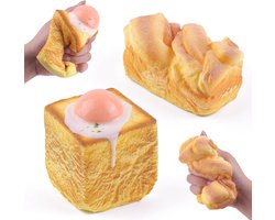 2-delige Brood Squishies Set – Geurend Langzaam Terugstuitend Schuim – Stressverlichting Fidget Toy voor Kinderen/Tieners/Volwassenen