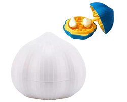 2-delige knoflookmolen, knoflookvormig knoflookmolenontwerp is gemakkelijk schoon te maken en roestbestendig - het perfecte keukengereedschap voor knoflookliefhebbers