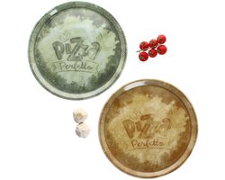 2-delige set pizzavazen PERFETTO gemengd Ø31,5cm 1x groen & 1x geel - 164193 & 164194