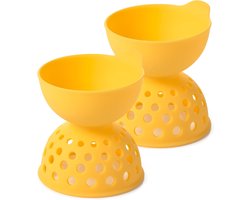 2-delige siliconen egg poaching-set